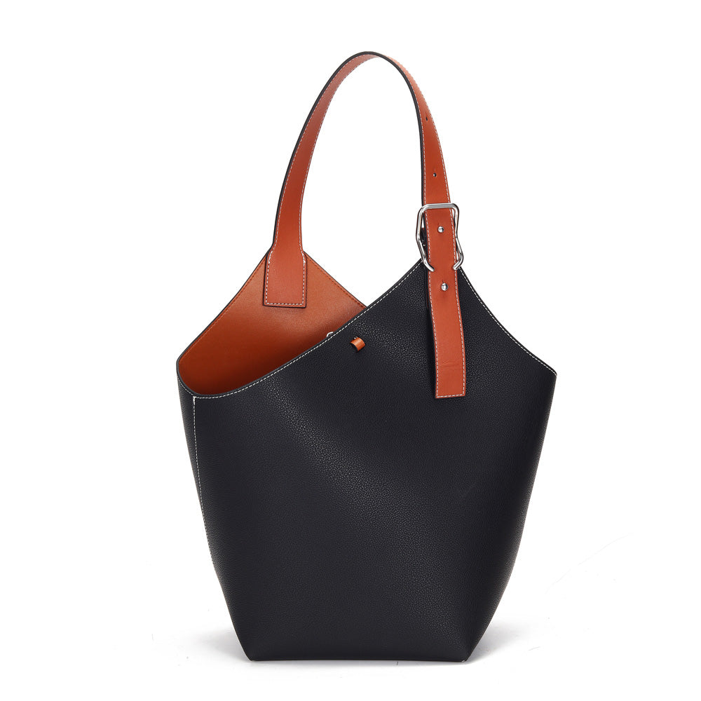 LE ABONNE [配送/関税込み] MUTO BAG BROWN MDBM Cholet Two-Tone Leather Tote Bag
