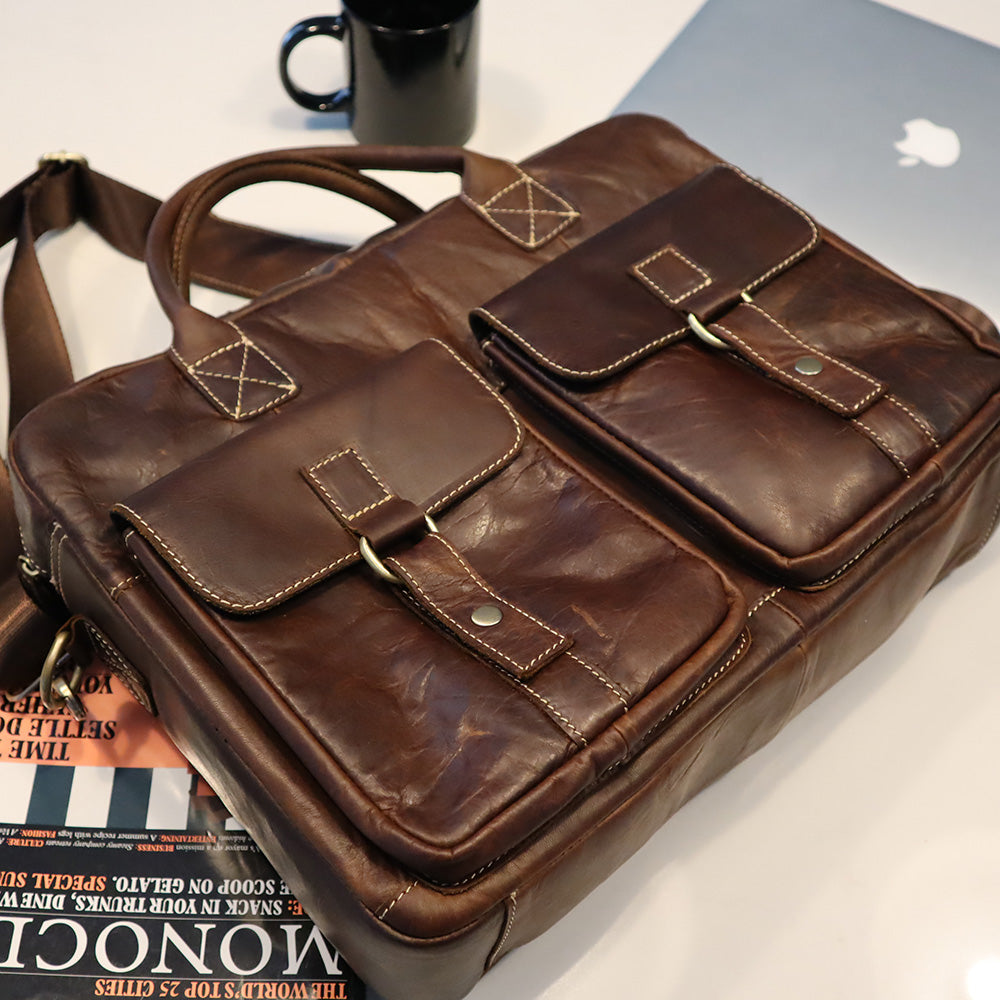 The Courier Leather Briefcase [US Only]