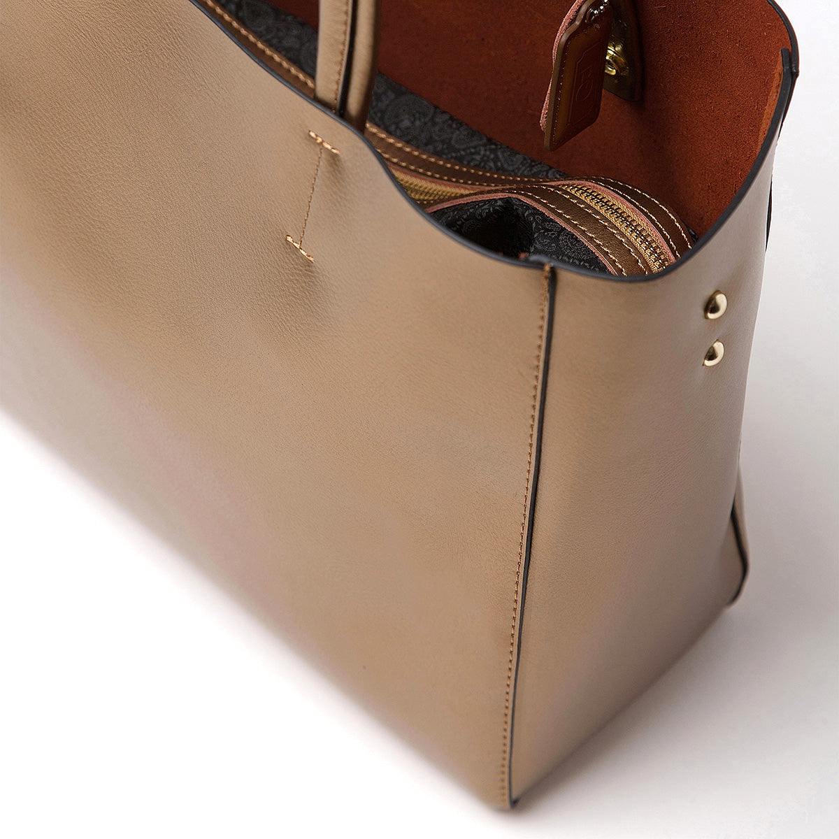 TOULOUSE Metallic Leather Tote